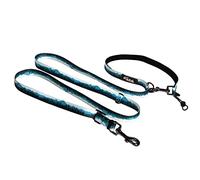 Woofy Woofy 6 laisses multifonctions pour chien, laisse mains libres, double mousqueton, longueur réglable, imprimé forêt, pour chiens de petite et moyenne taille, taille S/M, largeur de la sangle 1,9 cm, longueur 1,9 m à 1,8 m