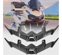 WOOGA Aileron en aérodynamique avant carénage ailes de course de moto Extension de cône de nez de bec de garde-boue de roue for HO&N&DA ADV160 ADV 160 23-25 ADV-150 19-24 (Aspect carbone)