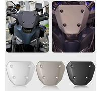WOOGA Carénage Avant en Aluminium pour Moto déflecteurs de Vent Support de Pare-Brise, Protection de Pare-Brise Compatible for Ya&ma&ha MT-09 MT-09 SP MT09 MT09SP 2024 (Pare-Brise Noir + Support)