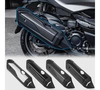 WOOGA Couvercle de bouclier d'échappement de moto silencieux en Fiber de carbone protecteur Anti-brûlure protection thermique pour HO&N&DA Forza350 /NSS350 21-25 (Aspect fibre carbone)