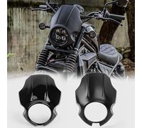 WOOGA Couvercle de carénage de Phare de Moto, Masque Avant de Protection pour Ho&NDA CMX 250 CMX500 CMX300, Pare-Brise, déflecteur de Vent pour Rebel 300 500 2020-2024 (Noir Mat)