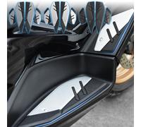 WOOGA Pièces de moto avant arrière chevilles pédale plaque repose-pieds repose-pieds Replacement for Ya&ma&ha XMAX 125 X MAX 250 XMAX 300 X MAX400 2017-2024 (Noir)