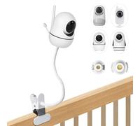 WOOGCSGO Support Flexible pour babyphone HelloBaby HB65/HB66/HB6550/HB248/HB6558/HB40, réglable à 360° avec vis 1/4" pour babyphone et caméra de Surveillance