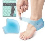 WOOHEALTH Protege Talon Silicone Dr Martens, 2 Paires Gel Protection Talon Anti Ampoules Pied pour Bottes, Semelles de Soutien pour Fasciite Plantaire et Tendinite d'Achille - Hommes et Femmes (Bleu)