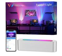 woohlab RGBICW Barre lumineuse intelligente à changement de couleur avec mode scène et musique, synchronisation avec musique, contrôle intelligent par application, couleurs de bricolage, lumières de