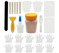 Woohome 19 PCS Kit de Fabrication Mini Briques Miniatures, Mini Briques Rouges Briques Miniatures Briques de Construction Petits Modèles de Briques pour DIY Fairy Garden Dollhouse Decor