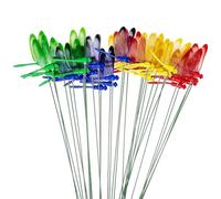 Woohome 30 PCS Piquets de Libellules de Papillons de Jardin, Libellule de Jardin Ornements de Jardin, Libellules avec Batonnets pour D¨¦coration de Plante, Terrasse Patio, D¨¦coration de Jardin