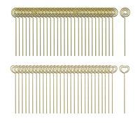Woohome 60 PCS Supports de Numéro de Table en Métal, Or Mémo Clip en Métal Carte Photo Note Clips pour Mariage, Anniversaire, Fête Prénatale