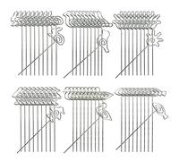 Woohome 60 Pièces Tige Porte Photo 6 Forme Animal Mémo Clip en Métal Porte-Photo en Métal Argenté pour Mariage, Anniversaire, Fête Prénatale