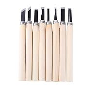 Woohome 8 PCS Kit de Ciseaux à Bois Kit de Sculpture sur Bois Kit D'outils de Sculpture Sur Bois pour Sculpteur, Charpentier, Amateur, Adultes