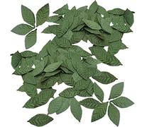 Woohome Feuille Verte Artificielle Decoration, 150 PCS Fausses Feuilles Vertes Artificielles Feuilles de Simulation, Artificielle de Feuilles Vertes pour DIY Décoration de Mariage Déco de Table