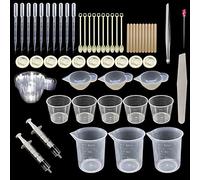 Woohome Lot de 66 moules en silicone - Outils de fabrication de bijoux - Compatible
