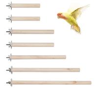 Woohome Perchoirs Naturels pour Oiseaux, 7 PCS Jouet Perroquet, Accessoires de Cage à Oiseaux