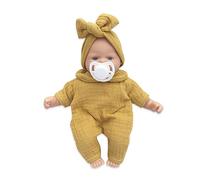 WOOKIDS Poupée bébé 26 cm corps mou barboteuse Bobble Moutarde