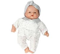 WOOKIDS Poupée bébé 26cm corps souple Barboteuse Stars Gris