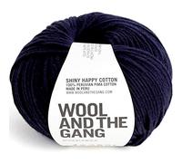Wool and the Gang Coton Shiny Happy 55 Bleu Nuit