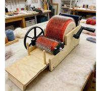 Wool Carder - Machine à carder manuelle pour peigner les fibres, filer et mélanger la laine - Idéal pour les loisirs créatifs et la fabrication d'animaux en feutre