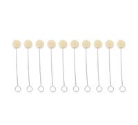 Wool Daubers Leather Dye Tool 100 Pieces Premium Wool Ball Brushes with Long Metal Handle for Leather Crafting Dying Staining DIY Projects Christmas Gifts