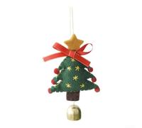Wool Felt Holiday Tree Ornaments DIY Handmade Decor Set | Sturdy Wool Felt, Lightweight Design, Red/green Colours, 12x8cm Size, Perfect For Trees, Doors, Walls