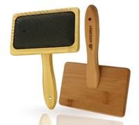 Woolbuddy Wool Carders - Lot de 2 grands cartons à main pour laine - Outils de feutrage à l'aiguille - Brosse lissante pour chiens, araignées et tissages - Brosses à cartes pour feutrage à l'aiguille