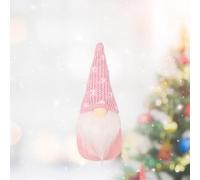 Woolen for Elfe Poupée pour décoration de sapin de Noël Rouge/rose/vert