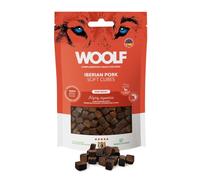 WOOLF Soft Cubes - Snacks complémentaires pour Chiens - Friandises Semi-humides et sans Gluten avec ingrédients naturels Formule Mono protéinée - Convient aux Chiens et Chiots (Porc ibérique, 100 g)