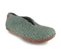 WoolFit Chaussons « Woolies » tissés à la main - Chaussons pieds nus en 100 % laine vierge bio, Sauge, 35 EU