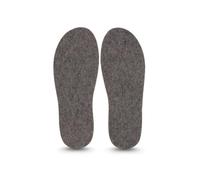 WoolFit Semelles intérieures en feutre extra épaisses 100 % laine 7 mm, taille 35-50 (gris clair, 46)
