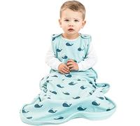 Woolino Gigoteuse 4 Saisons - Gigoteuse Ultime en Laine Mérinos - Universelle Taille Réglable avec Fermeture Eclir Bidirectionnelle pour Bébé (2 à 24 mois) - Baleines