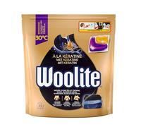 Woolite Capsules Noir & Foncés - Capsules de Lessive Liquide pour Préserver l'Intensité des Couleurs Sombres et Protéger les Fibres - x33