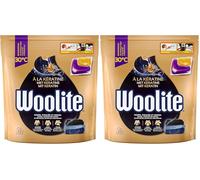 Woolite Capsules Noir & Foncés - Capsules de Lessive Liquide pour Préserver l'Intensité des Couleurs Sombres et Protéger les Fibres - x33 (Lot de 2)