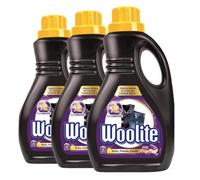 WOOLITE Lessives Liquide Noir et Foncés - 1,5L, Lot de 3