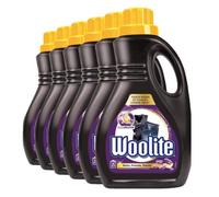 WOOLITE Lessives Liquide Noir et Foncés - 1,5L, Lot de 6