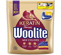 Woolite Lot de 33 capsules de lavage à la kératine pour tissus colorés