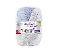 Woolly Hugs Chaussettes Année FB. 06 Jun, 100 g de Laine pour Chaussettes avec dégradé Discret.