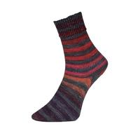 Woolly Hugs Veronika Hug Paint Socks Lot de 2 chaussettes identiques en tricot 4 brins, 100 g/420 m, 75% laine vierge, 25% polyamide, 2 chaussettes identiques (204 rouge gris)