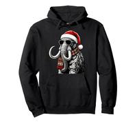 Woolly Mammoth Chapeau de Père Noël en Laine Écharpe Lunettes de Soleil Sweat à Capuche