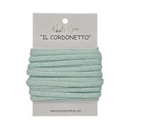 Woolly Yarn, cordon pour tricotin, 6 mm pour 5 à 10 mètres, flocons de naissance, décoration et loisirs créatifs (vert pastel, 5 mètres)