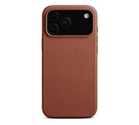Woolnut Étui en cuir pour iPhone 17 Pro Max, marron - Cuir pleine fleur scandinave, compatible avec MagSafe, côtés fins en TPU, doublure en microfibre douce, bords surélevés pour la protection de