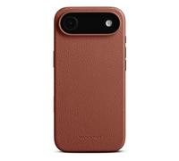Woolnut Étui en cuir pour iPhone Air - Marron - Cuir pleine fleur scandinave, compatible avec MagSafe, côtés fins en TPU, doublure en microfibre douce, bords surélevés pour la protection de l'écran et