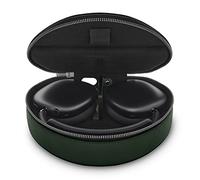 WOOLNUT Étui en Cuir Véritable pour AirPods Max - Protection Haut de Gamme avec Fermeture YKK, Chargement sans Retrait, Design Minimaliste Scandinave, Intérieur Microfibre Doux - Vert