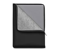 WOOLNUT Étui Folio en polyuréthane Mat pour MacBook Air 15" (2023-2024, M2/M3) et Pro 16 - Noir