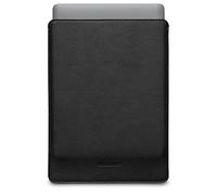 WOOLNUT Housse en Cuir pour MacBook Pro 13 & Air 13/13,6 Pouces - Noir