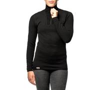 Woolpower Sous-vêtement thermique 200 Zip Col roulé Noir XXL