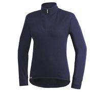 Woolpower 400 Turtleneck Long Sleeve Zipp Shirt Men - sous-vêtements Thermiques - Bleu Marine foncé - Taille S