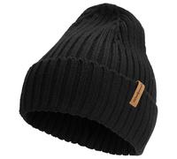 Woolpower Bonnet côtelé université noir