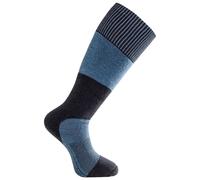 Woolpower Chaussettes hautes Skilled 400g 45-48 bleu marine foncé/bleu nordique