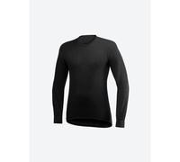 T-shirt thermique à manches longues Woolpower Crewneck 200 S noir