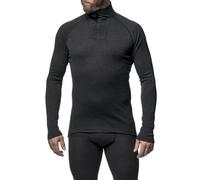 Woolpower - Zip Turtleneck LITE - Maillot thermique laine mérinos Black - S