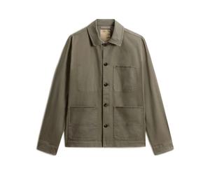 Woolrich - Cotton Twill Chore Jacket GD - Homme - Vestes - Vert - Taille: L